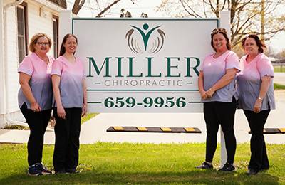 Chiropractor Dewitt IA Carol Miller and Stephanie Makela with Team